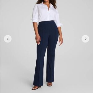 SPANX smooth perfect fit ponte Navy Flare Women's Pants